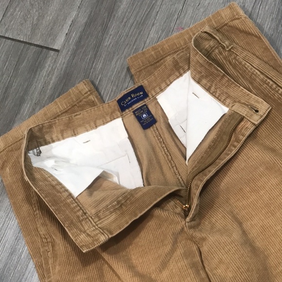 Club Room Khaki Flat Front Corduroy Pants size 30x30 - Picture 7 of 8